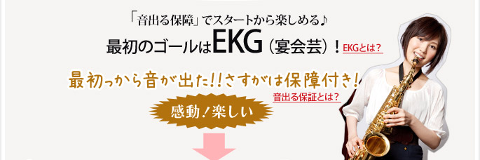 「音出る保証」でスタートから楽しめる 最初のゴールはEKG(宴会芸)!最初っから音が出た!!さすがは保障付き!