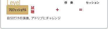 レベル プロフェッショナル 自分だけの演奏、アドリブにチャレンジ