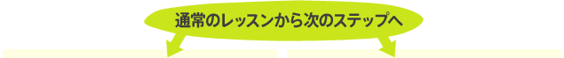 通常のレッスンから次のステップへ