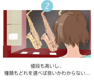 2 値段も高いし、種類もどれを選べばいいかわからない…