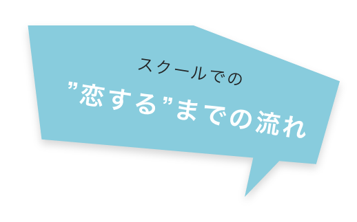 スクールでの ”恋する”までの流れ