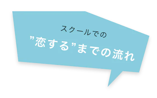 スクールでの ”恋する”までの流れ